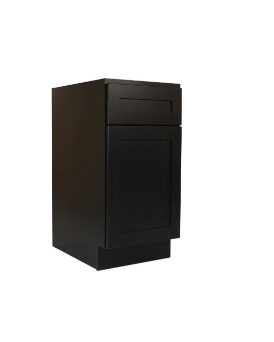 Black RTA cabinet cabinet closed