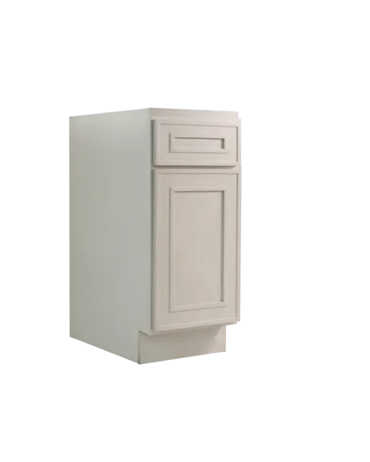 White RTA cabinet cabinet closed