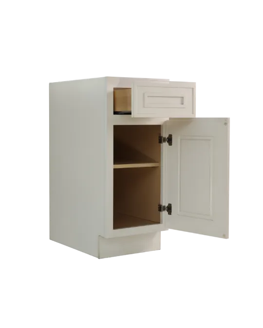 White RTA cabinet cabinet open
