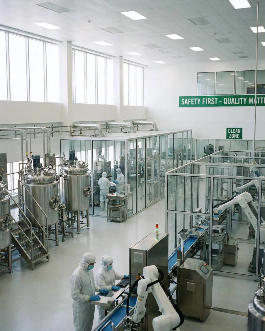 A photo of the manufacturing plant.